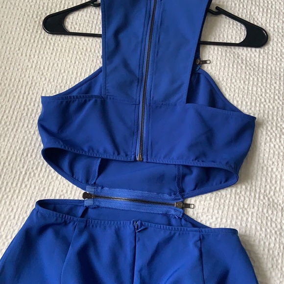 Blue Tobi Cutout Mini Dress - Picture 4 of 5